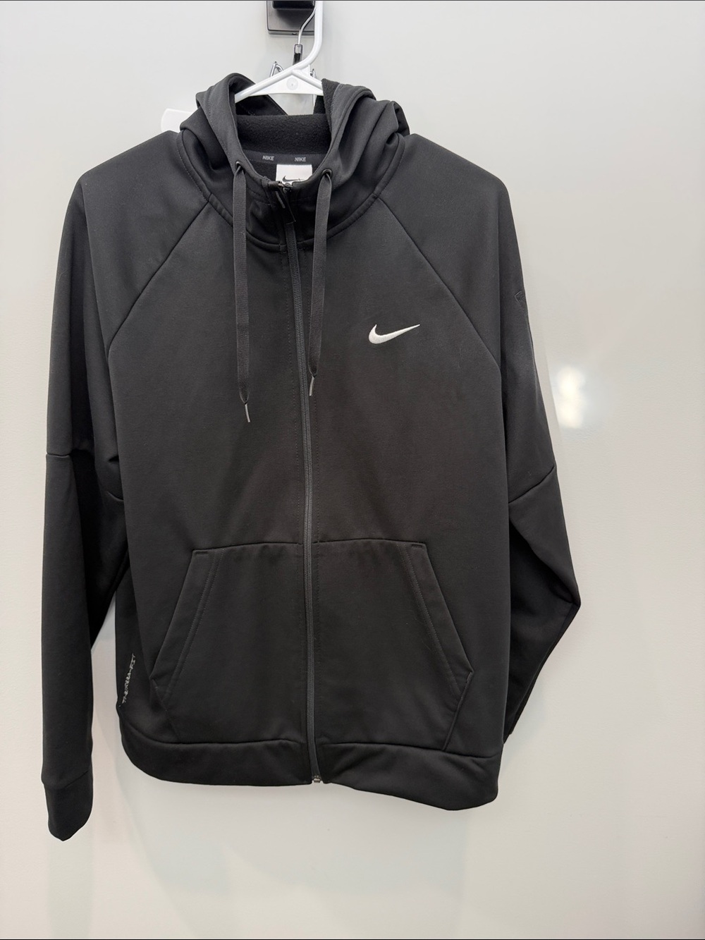 Nike Black Full-Zip Hooded Performance Jacket